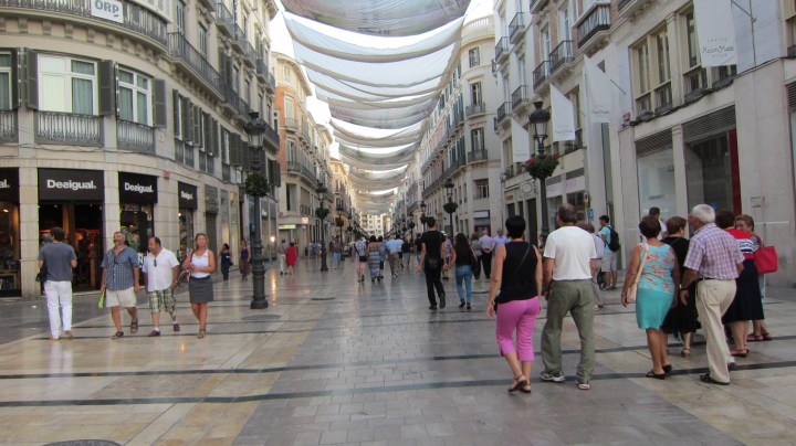 Shops of Larios street 
