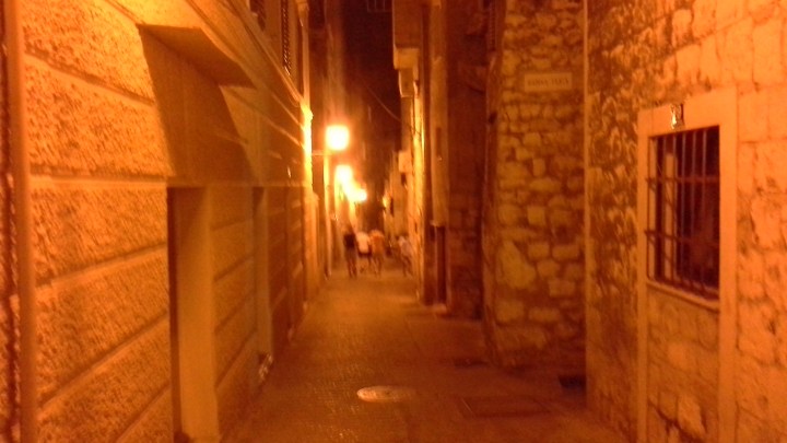 First night in a new town, when all the streets look the same