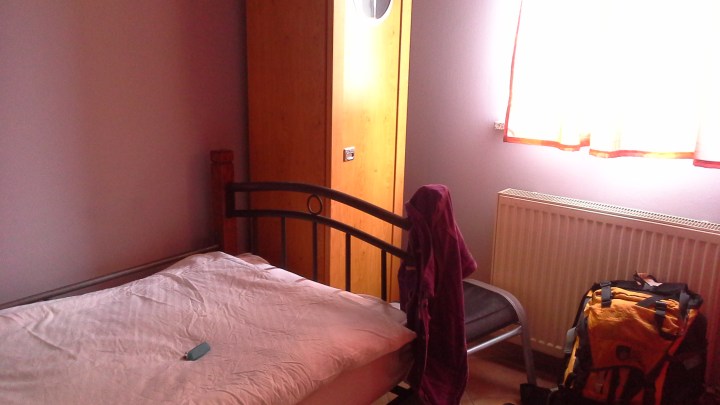 My perfectly nice little hostel room in Zagreb