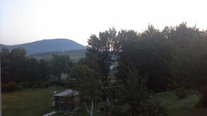 My hostel in Plitvice; not a lot around