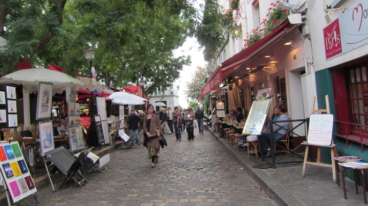 More touristy side of Montmartre