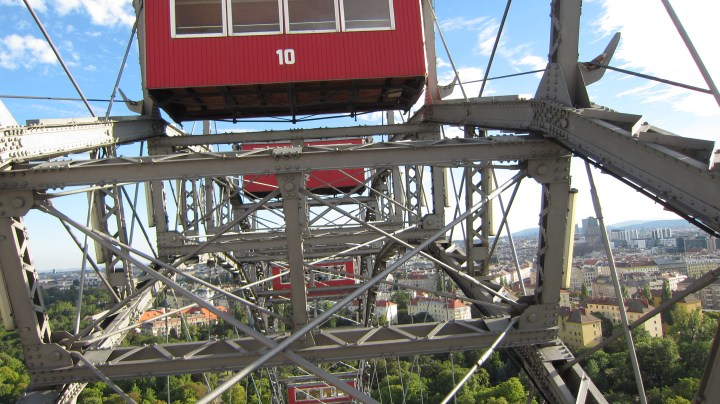 a closer look at 'third man' Ferris wheel.  It was my favourite thing in Vienna.