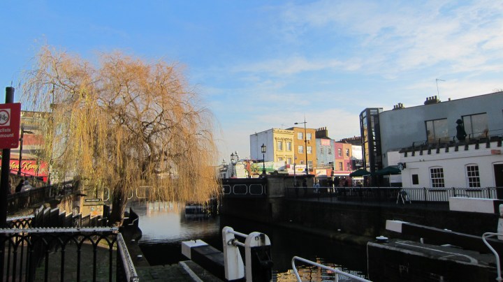 If you enjoy travelling on canals you can get a boat from here down to nearby Camden market, from around nine pounds.  