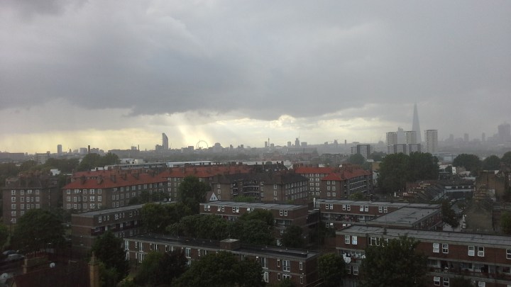 Who's stolen the view? The rain arrived again this weekend