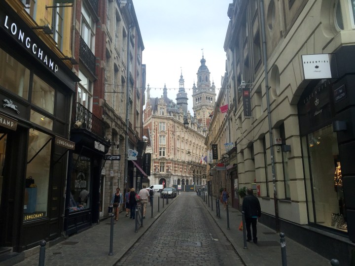 The pedestrian streets around Vieux (old) Lille are nice and a welcome break from the heavy traffic.  Lots of nice little bistros and independent shops