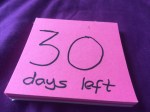 Still numbering my remaining days in London..