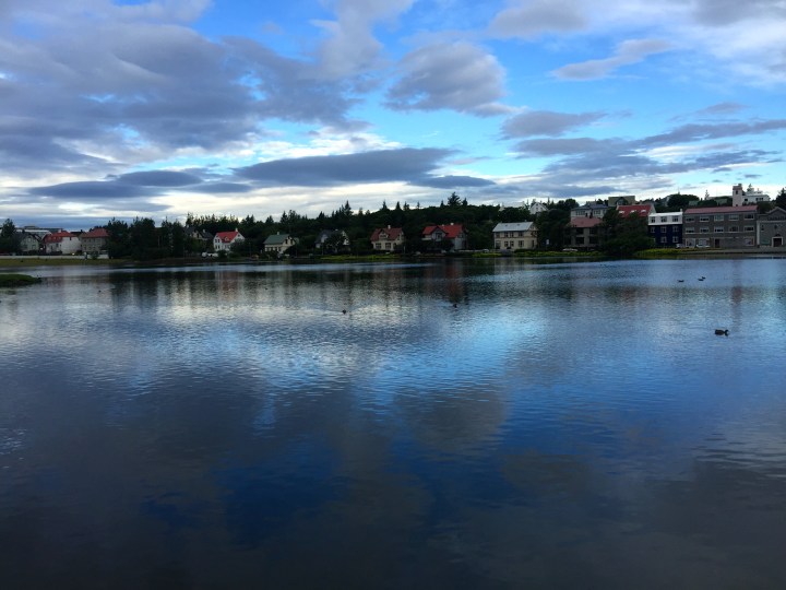 The pond, Tjornin (it means 'pond'