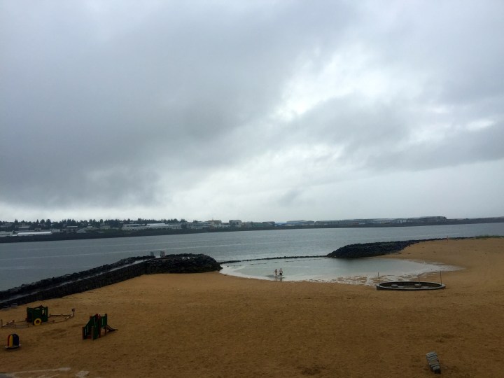Nautholsvik Thermal Beach; it's a bit of a trek to get there and the rains arrived about 20 mins after I did.