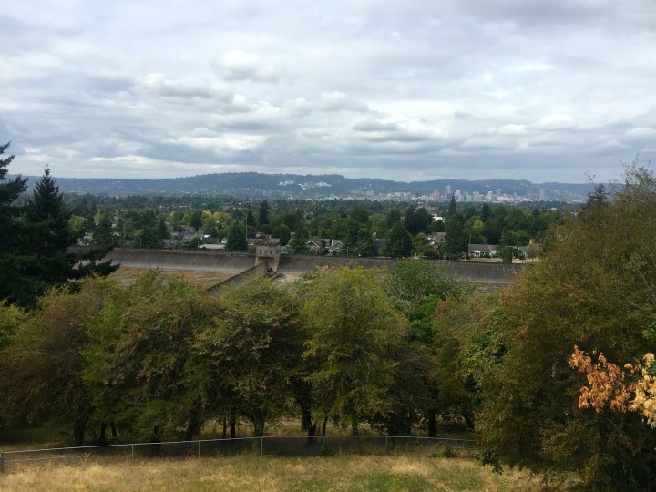 View over Portland from Mt Tabor Park