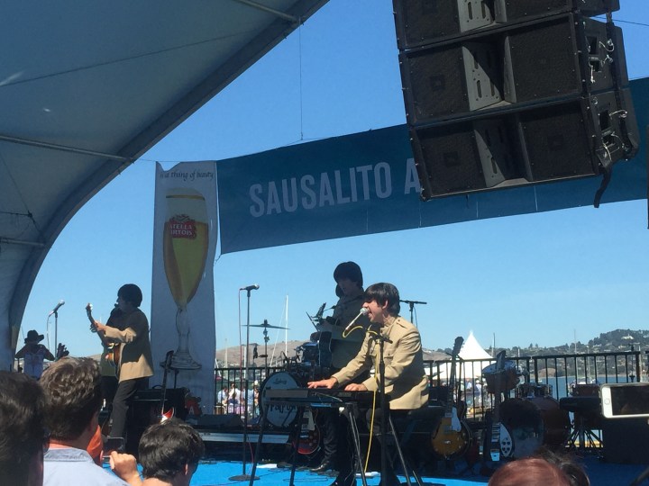 The fab four: did a pretty good imitation of a Liverpool accent and even I thought they were British.  Most are from LA 