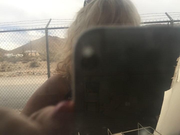 A ghostly apparition, or me trying to photograph inside the building 