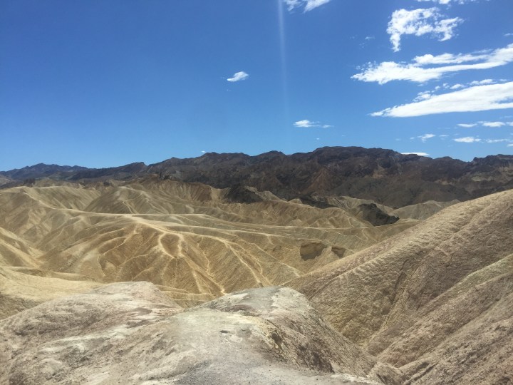 Death Valley.    It didn't get that name coincidently. Temperatures reached 48 degrees whilst we were there.