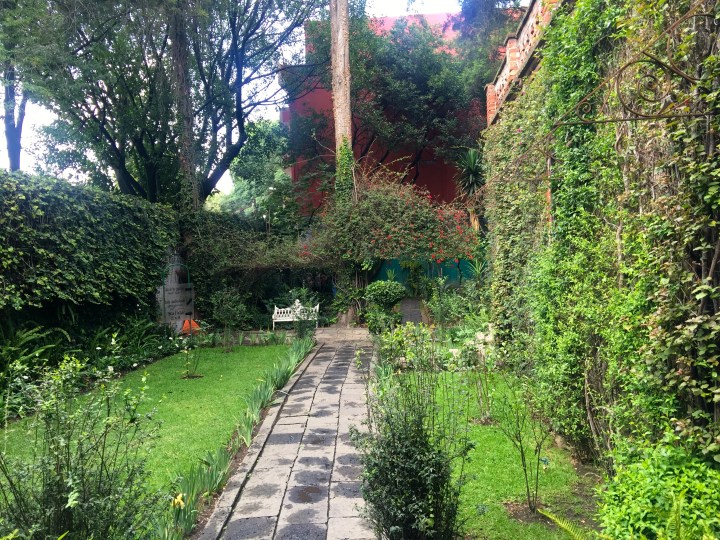 Frida Kahlo and Diego Riveras were great pals with Leon Trotsky and his wife. There are several photos of them all together on display here