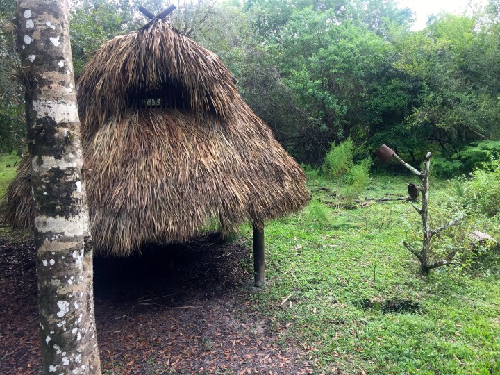 A cheekie, or traditional hut. They have huts like this so that you can stay overnight in the reservation.
