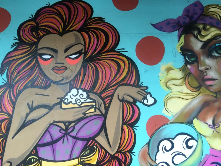 Mural on the wall next to my favourite breakfast spot. 