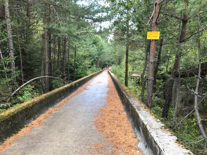 abandoned bobsleigh Sarajevo