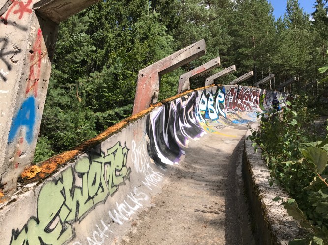 abandoned bobsleigh run Sarajevo
