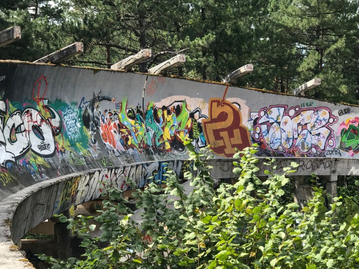 abandoned bobsleigh Sarajevo grafitti