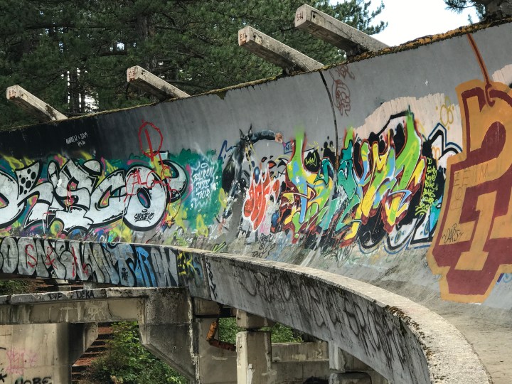abandoned bobsleigh Sarajevo